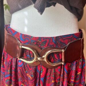 Chico's Brown and Gold Belt with Chic Design